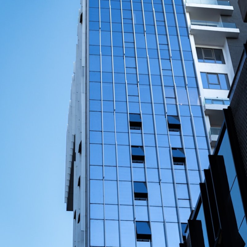 a very tall building with lots of windows